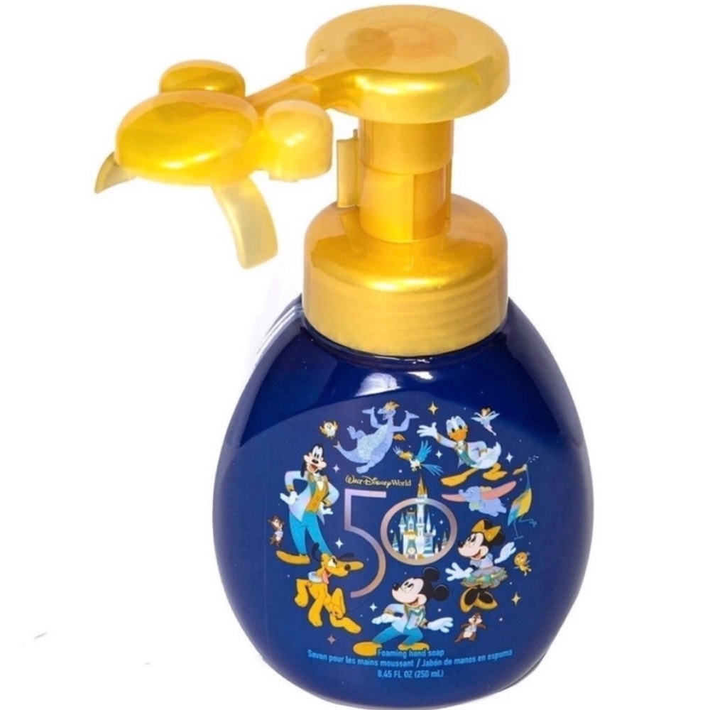 ✨ Disney 50th Anniversary Foaming Hand Soap Dispenser (EMPTIED - add your own!)